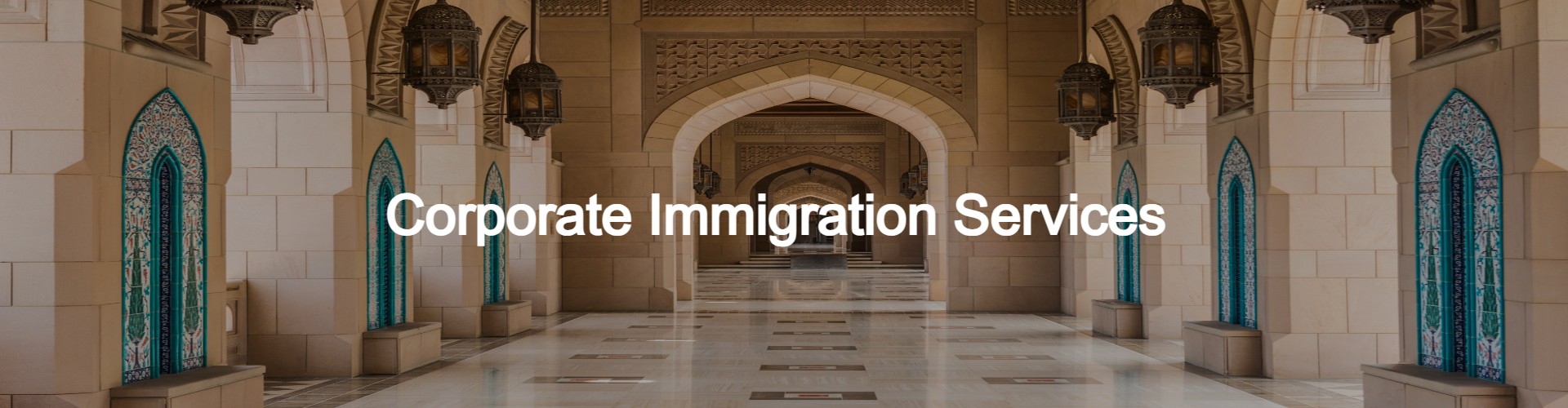 Corporate immigration services