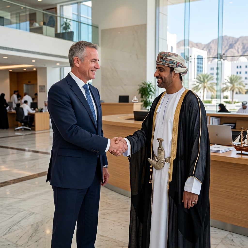 A foreign investor registering a company in Oman