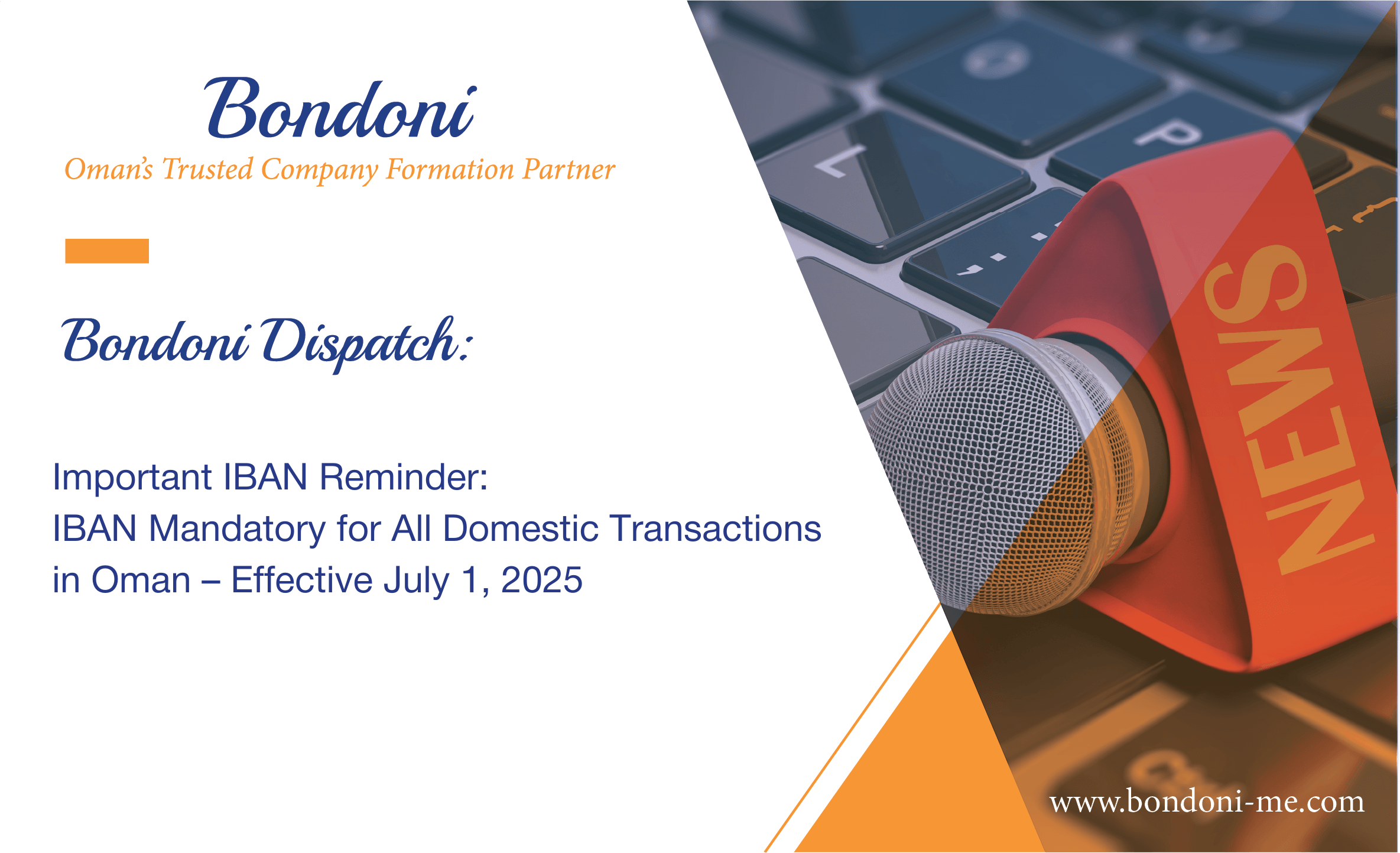 Important IBAN Reminder: IBAN Mandatory for All Domestic Transactions in Oman – Effective July 1, 2025