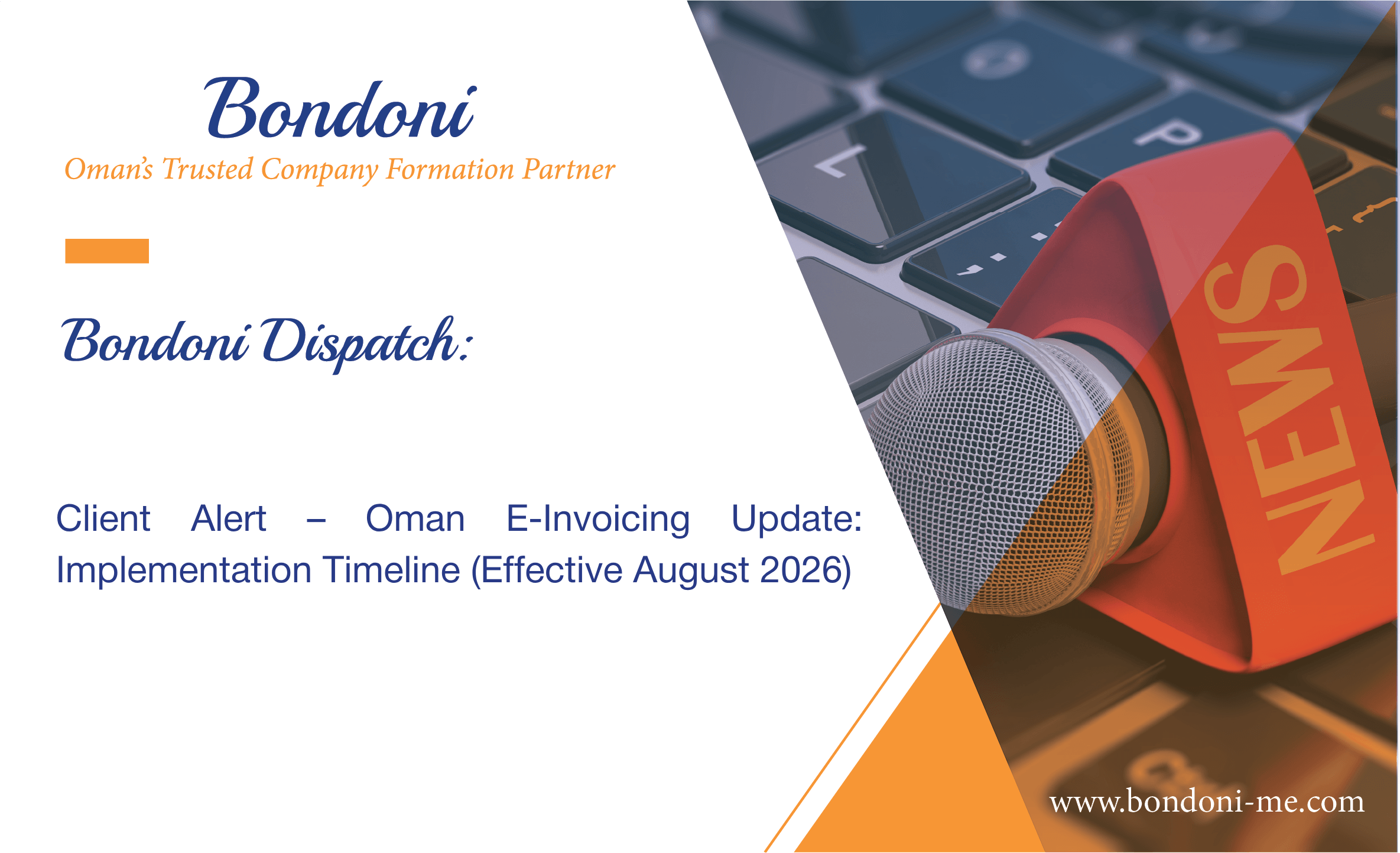  Client Alert – Oman E-Invoicing Update: Implementation Timeline (Effective August 2026)
