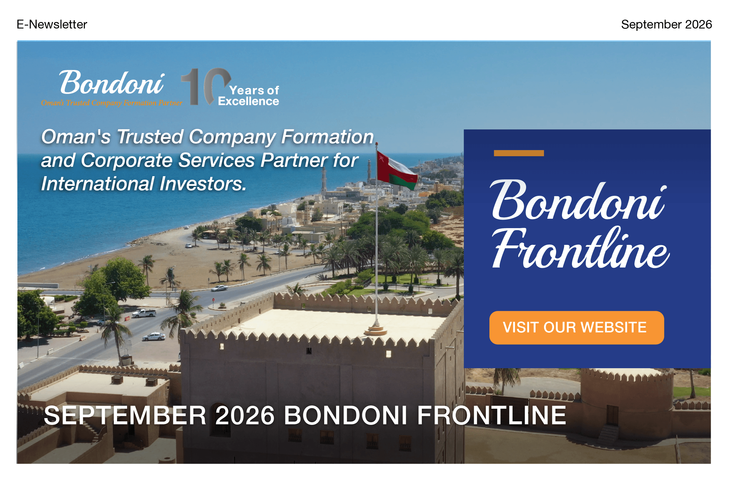 Bondoni Frontline September 2026 – Growing with Oman’s Evolving Business Landscape